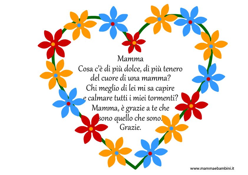 Poesia Mamma dentro un fiore