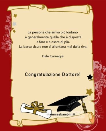 Biglietto Congratulazioni Laurea Con Frase Mamma E Bambini