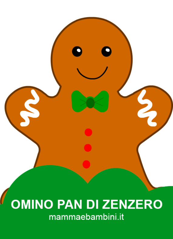 Omino Pan Di Zenzero Disegno A Colori Mamma E Bambini