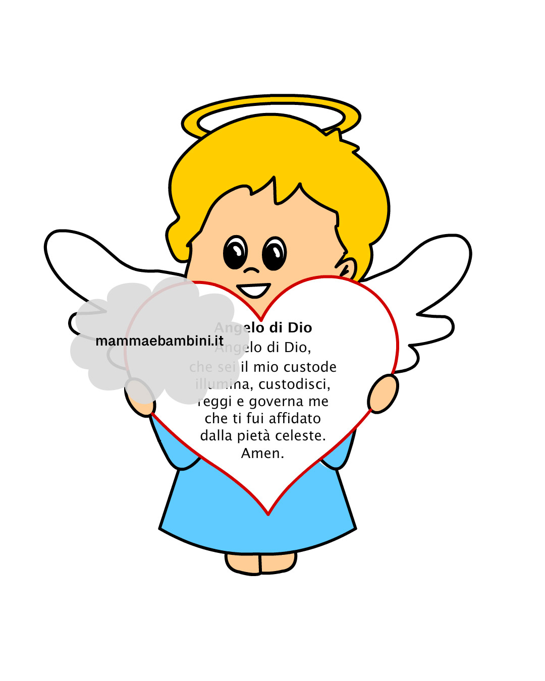 Preghiera Angelo di Dio - Mamma e Bambini